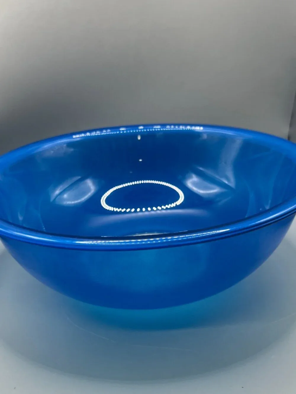 PYREX 326 Cobalt Blue Clear Bottom Mixing Bowl 4L Liter Vintage 1980s 1990s